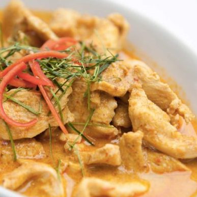 Poulet au curry vert